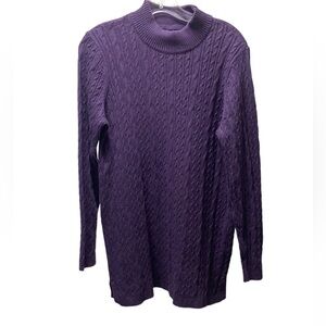 Lands end cable knit sweater size M